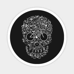 Bike Skull Magnet